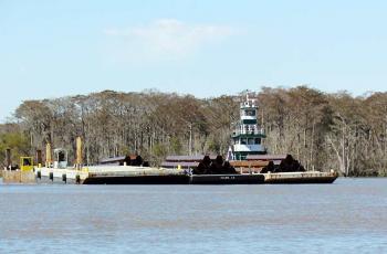 The Barge On Bayou Chene Stmarynow Com Franklin Banner
