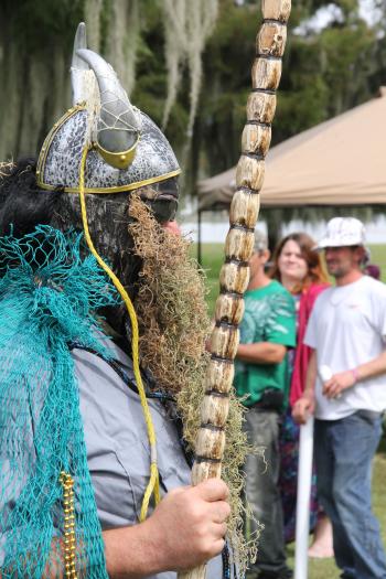 La Fête d’Ecologie was held Saturday, Oct 19, at Lake End Park in Morgan City.  The Cast Net King. 