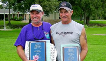 Class E winners, Alan Bass of Shreveport (first) and Greg Smith of Lake Charles (second). Not pictured is third-place winner Randy Giroir of Berwick.