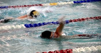 Central Catholic’s Jack Autrey swims during action Sept. 21 in Lafayette. Autrey, along with William Hunter and John Carmody, all swam personal bests at the meet.