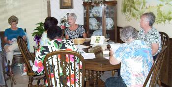 Patterson Garden Club members make final preparations for the Louisiana Garden Club Federation District 3 meeting. The meeting is set Oct. 15 at The Petroleum Club of Morgan City.